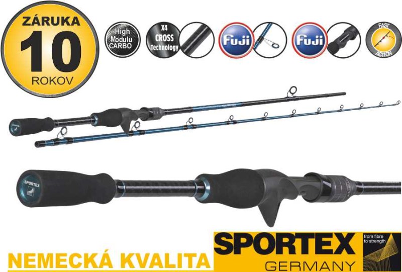 Prívlačový prút SPORTEX Bassista Vertical - 2diel
