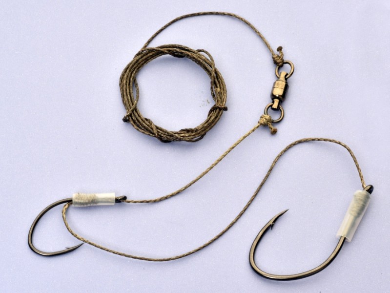 Sumcové montáže CLIMAX 1,8m, 120kg, 2x jednohák 7/0+9/0