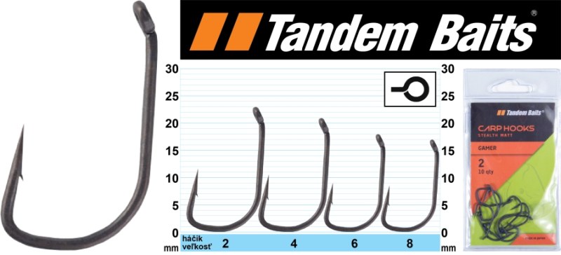 Rybárske háčiky kaprové - Gamer 10ks v balení