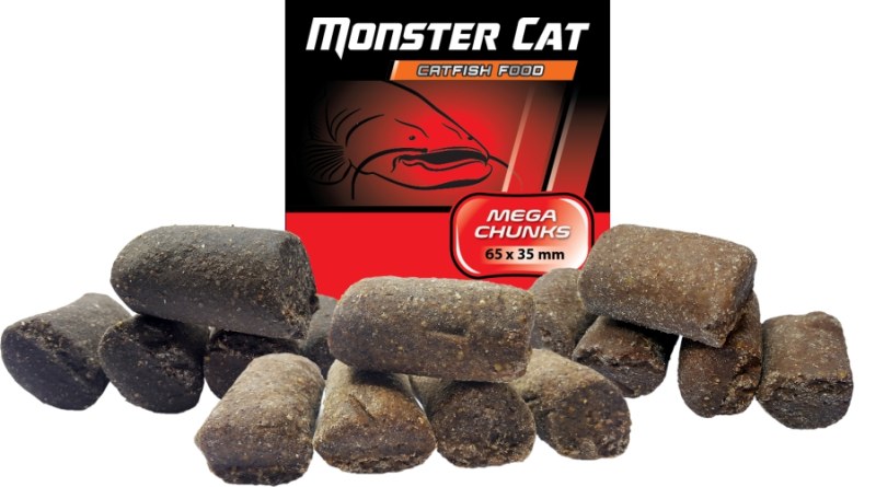 Pelety na sumcov Monster Cat Mega Chunks 1kg / 65x35mm