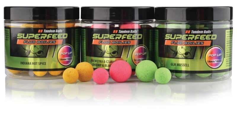 Super Feed Boilies Fluo Pop-Up, 14/16mm, 90g