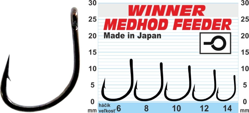 Winner profesionálne háčiky - Method Feeder MF X9
