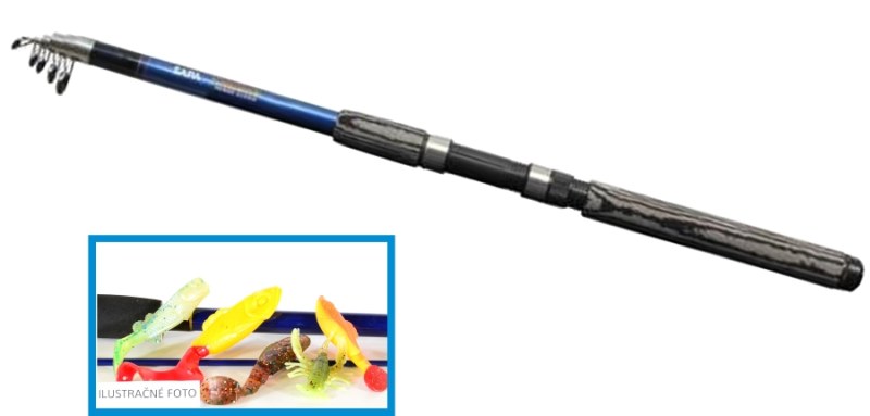 Prívlačový SET prút 270cm + 5ks nástrah Relax