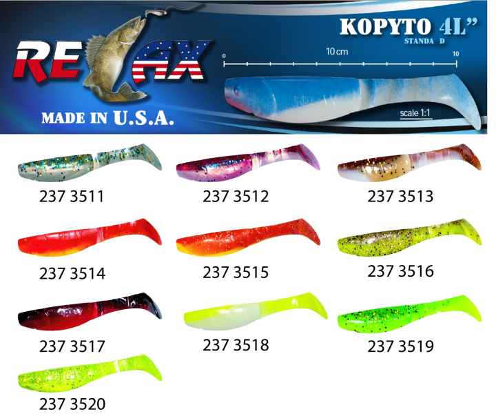 RELAX KOPYTO 4 LAMINATED - Gumová nástraha 10cm