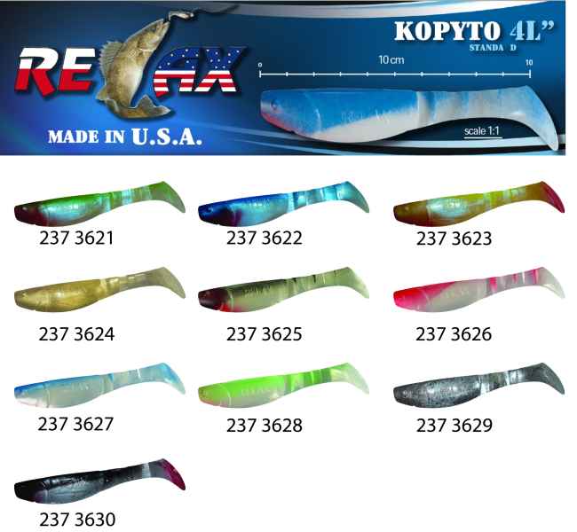 RELAX KOPYTO 4L STANDARD - Gumová nástraha 10cm