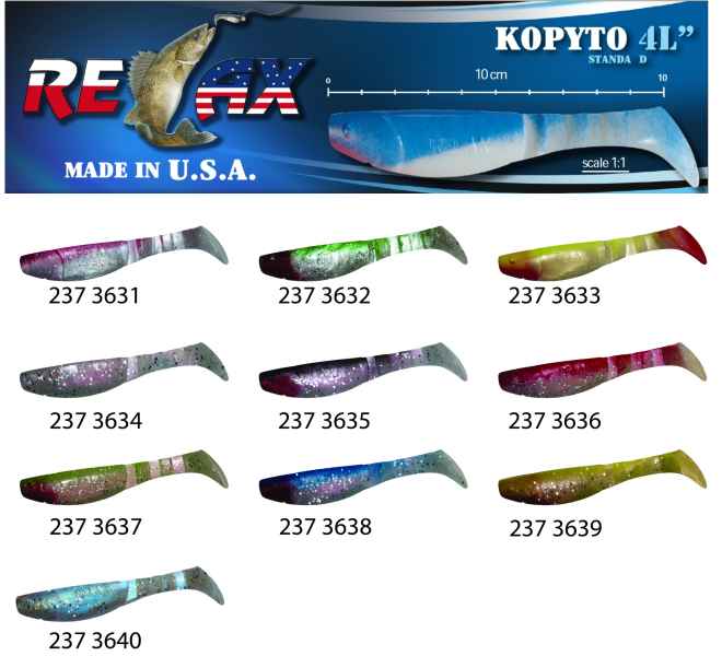 RELAX KOPYTO 4L STANDARD - Gumová nástraha 10cm