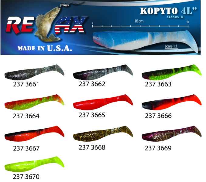 RELAX KOPYTO 4L STANDARD - Gumová nástraha 10cm