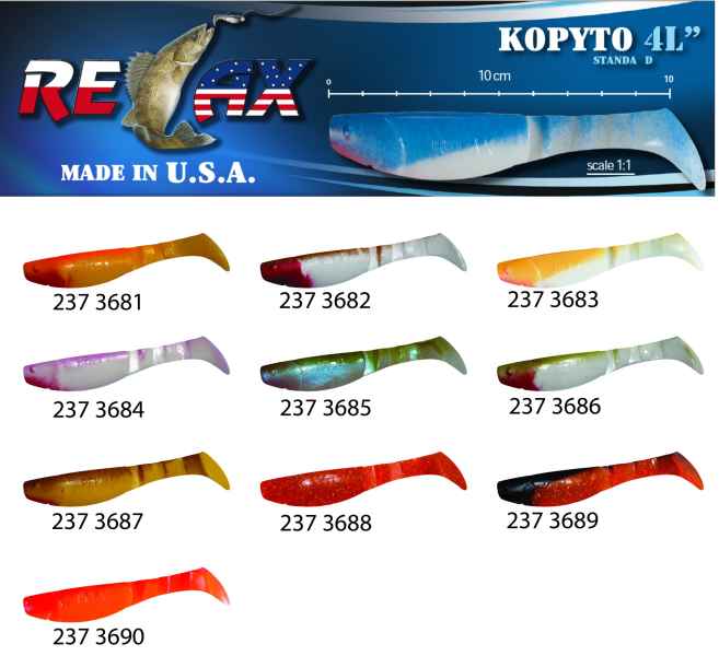 RELAX KOPYTO 4L STANDARD - Gumová nástraha 10cm