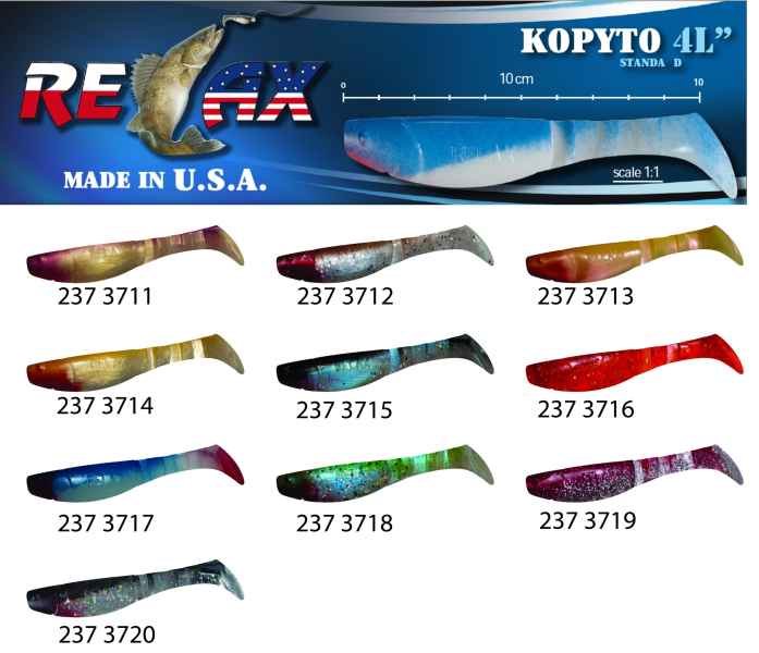 RELAX KOPYTO 4L STANDARD - Gumová nástraha 10cm