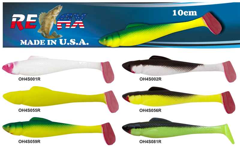 RELAX OHIO 4 RED TAIL - Gumová nástraha 10cm