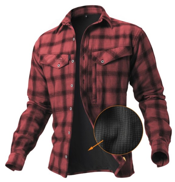 Zateplená košeľa Ezmar+ Geoff Anderson - červená