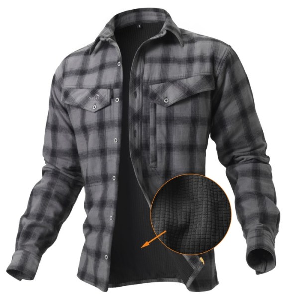 Zateplená košeľa Ezmar+ Geoff Anderson - šedá