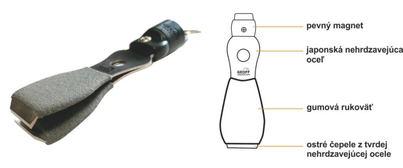 Pogumované kliešte s magnetom Geoff Anderson