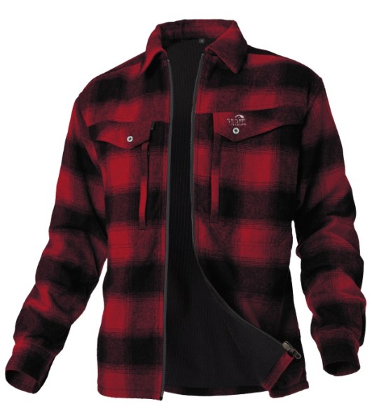 Geoff Anderson Košeľa Ezmar 2+ zateplená červená