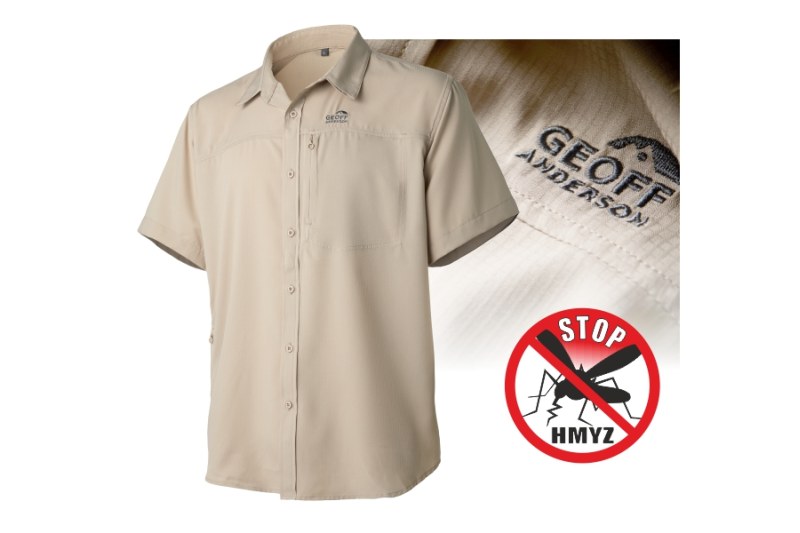 Košeľa s krátkym rukávom Ezmar Light khaki