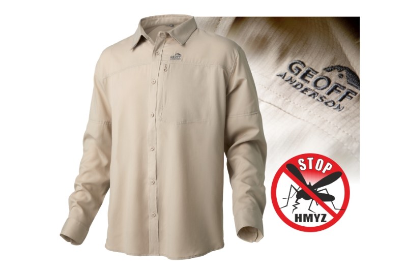 Košeľa s dlhým rukávom Ezmar Light khaki