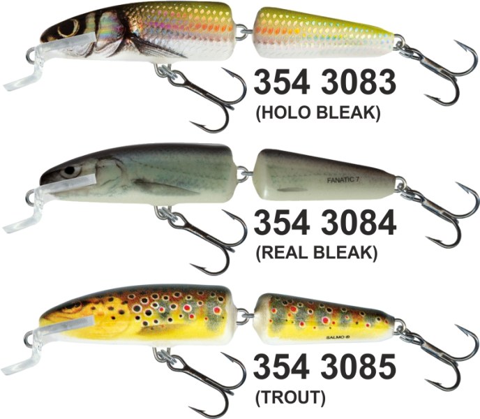 Rybársky vobler SALMO Fanatic 7cm - plávajúci Farba: Real Bleak