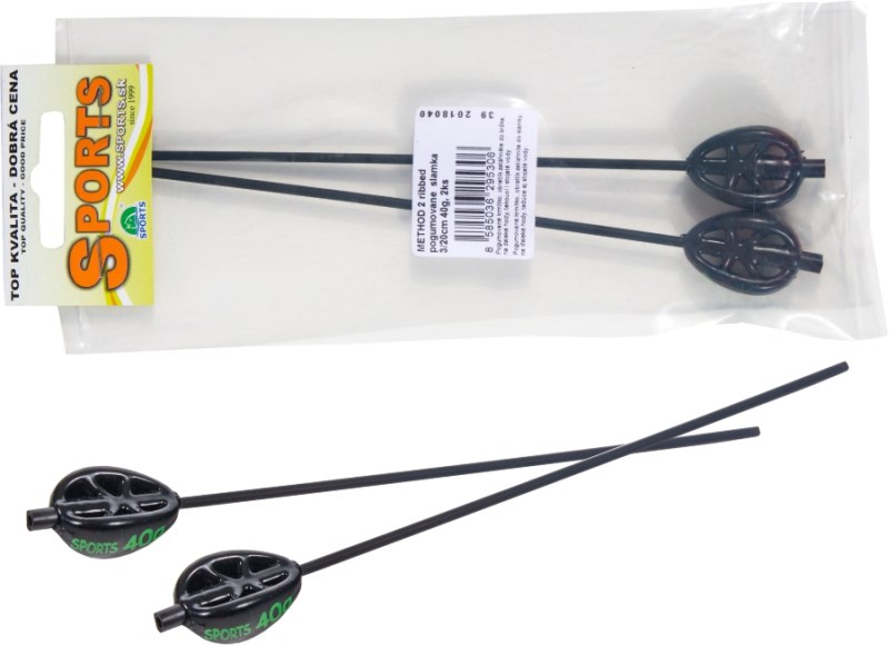 Method feeder olovo na tyčke 2ks - 40-140g