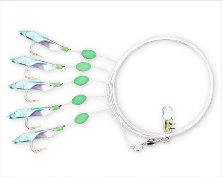 Zebco nadväzec Makrel Rig Lumo Hook, háčik 1/0/5x