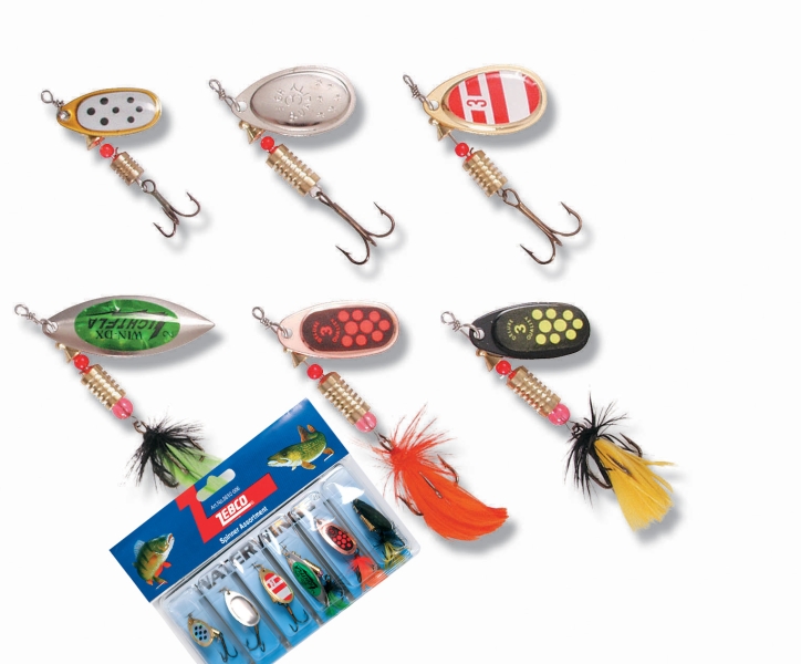 Sada prívlačová Zebco – rotačky na šťuky a ostrieže 6ks