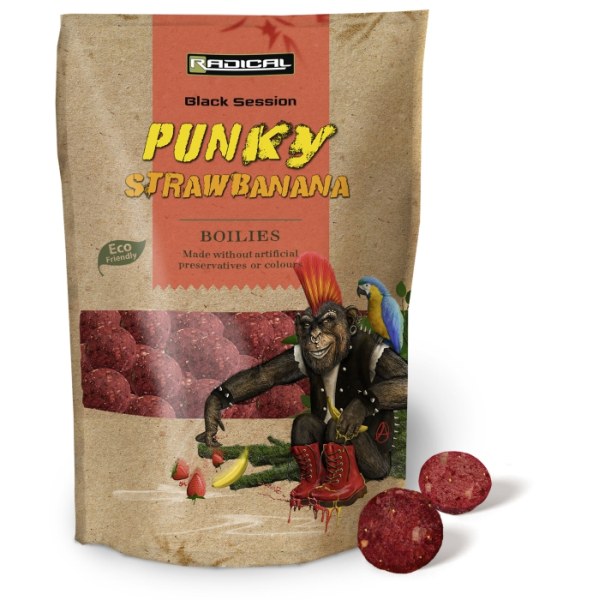 Boilies Radical Punky Strawbanana 1kg