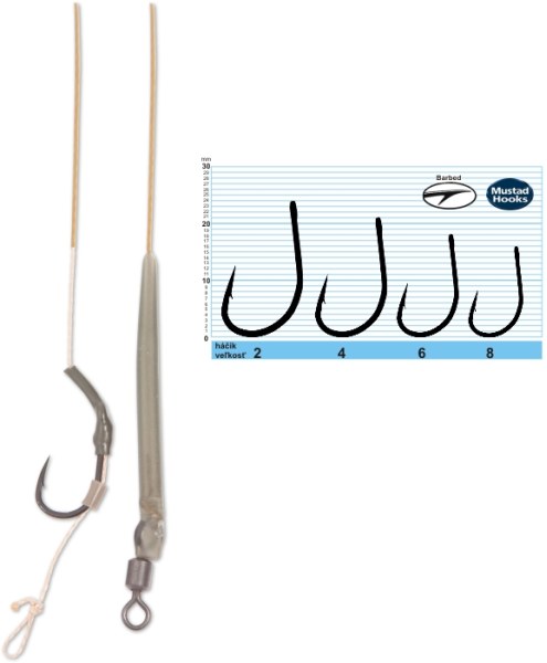 Radical nadväzec Basilisk Boilie Rig - 2ks