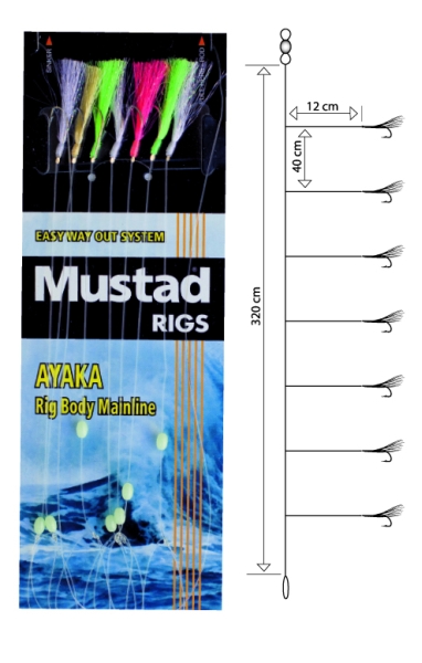 Nadväzec Mustad T85 Nippon Urethane Rig, háčik veľ. 6