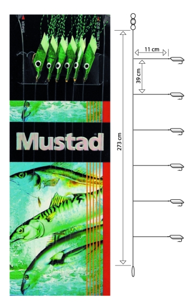 Nadväzec Mustad T92 Piscator X-Green, háčik veľ. 4