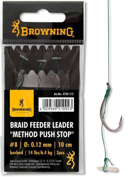 Hotové nadväzce Browning method feeder 10cm / 3ks