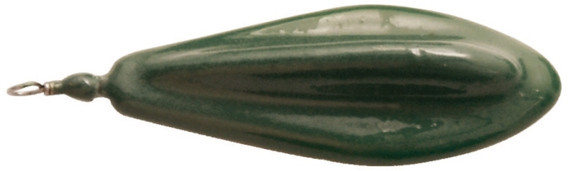 Olovo závesné Trilobe, f. zelená, 1ks