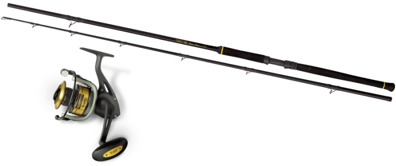 Akciový sumčiarsky set Black Cat, prút 3,0m 600g a navijak PRO FD80