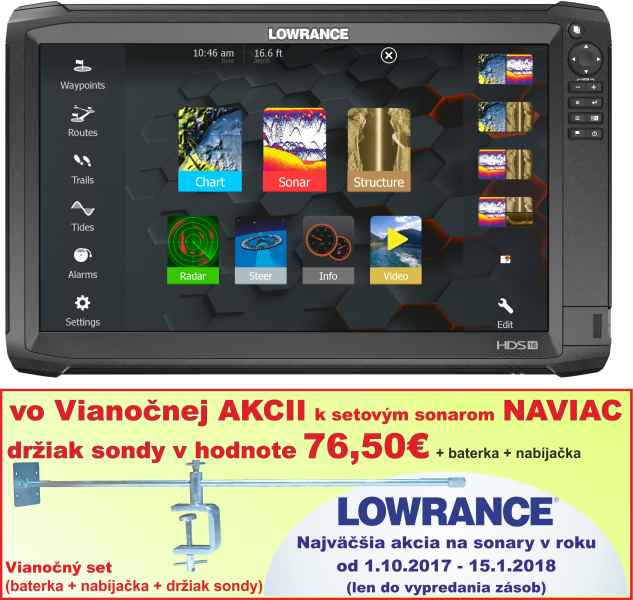 Sonar LOWRANCE HDS-16 Carbon