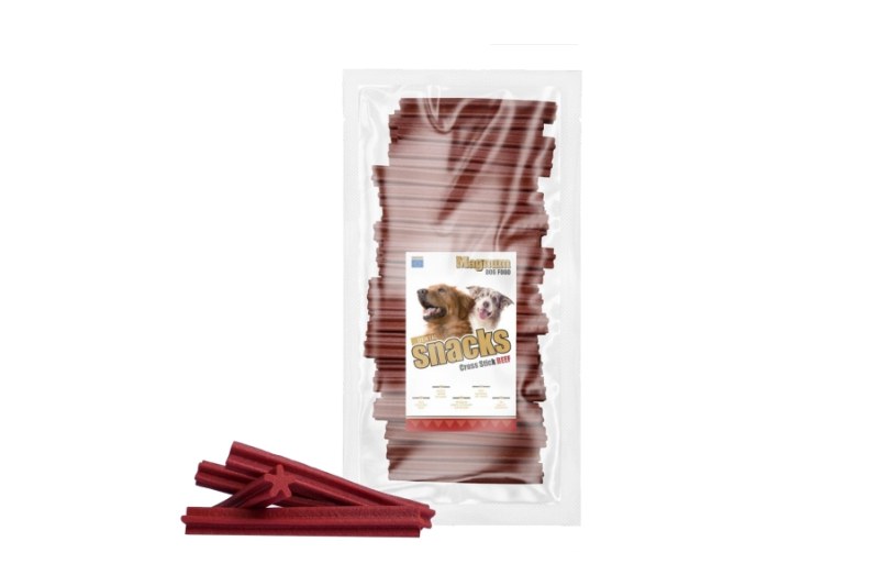 Pre psov Jerky tyčinka krížová Hovädzia 12,5cm 50ks