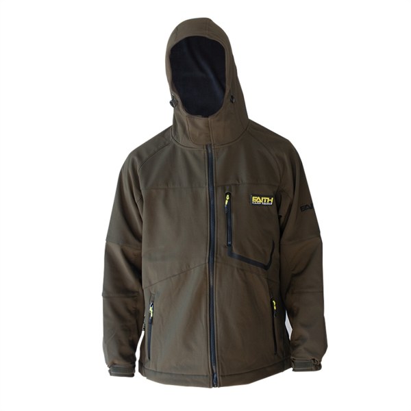 Rybárska softshell bunda FAITH - zelená