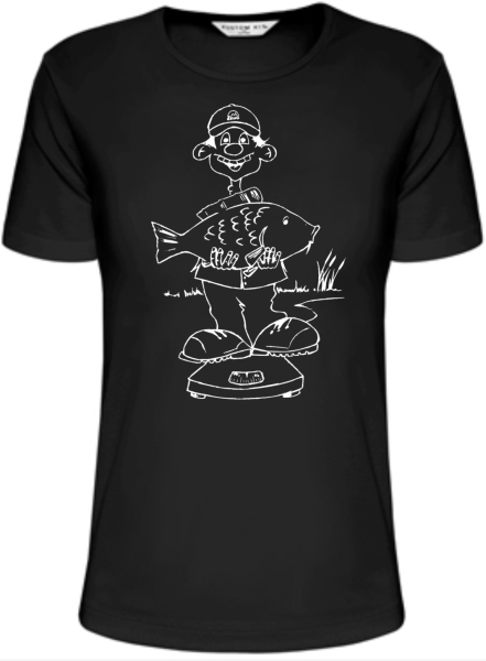 Rybárske tričko - váženie kapra