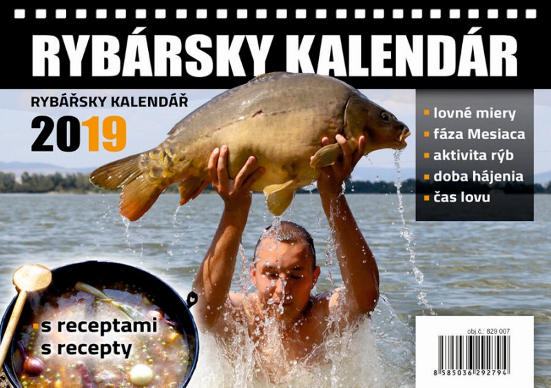 Rybársky kalendár s receptami na rok 2019