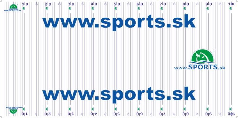 Rybárska podložka s metrom 100x50cm