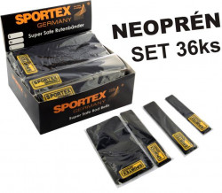 SPORTEX Sťahovacia páska prútov suchý zips 36ks Box