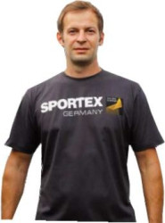 Tričko s krátkym rukávom Sportex T-Shirt - antracitové