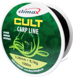 Rybársky silón CLIMAX Cult Carp Line 1000m - čierny