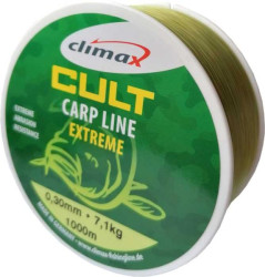 Rybársky silon Climax Carp Line Extreme 1000m - olivový