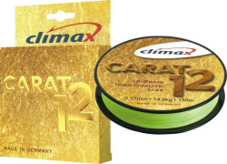 Pletená šnúra CLIMAX Carat 12 - fluo žltá / 135m