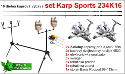 Kaprársky SET: Karp SPORTS 234K16 - 2diel /3,6m /2,75lb