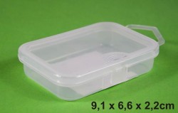 priehľadná krabička na príslušenstvo 9,1x6,6x2,2cm