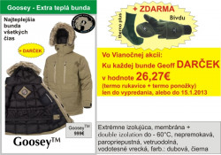 Bunda Geoff Anderson- GOSSEY�- farba �ierna