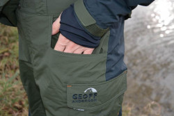 Geoff Anderson nohavice BARBARUS - zeleno ierne