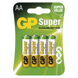 Alkalické batérie GP SUPER LR06 AA - 1ks