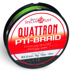 Šnúra Quantum Quattron PTI Braid zelená
