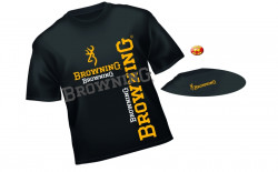 ierne triko s logom Browning