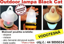 Black Cat Outdoor lampa, priemer 11cm, v��ka 17cm
